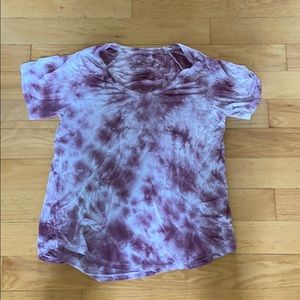 Pink tie dye top